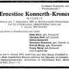 Kroner Ernestine 1893-1973 Todesanzeige